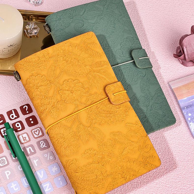 A6 vintage patterns journal