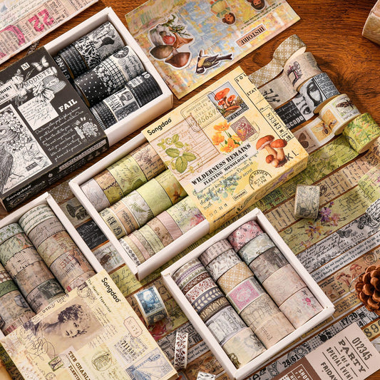Vintage Scrapbook Tape Set 20 rolls