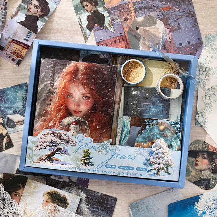 Journal Set---《Gentle Years》Paper/Stickers/Tape/Book