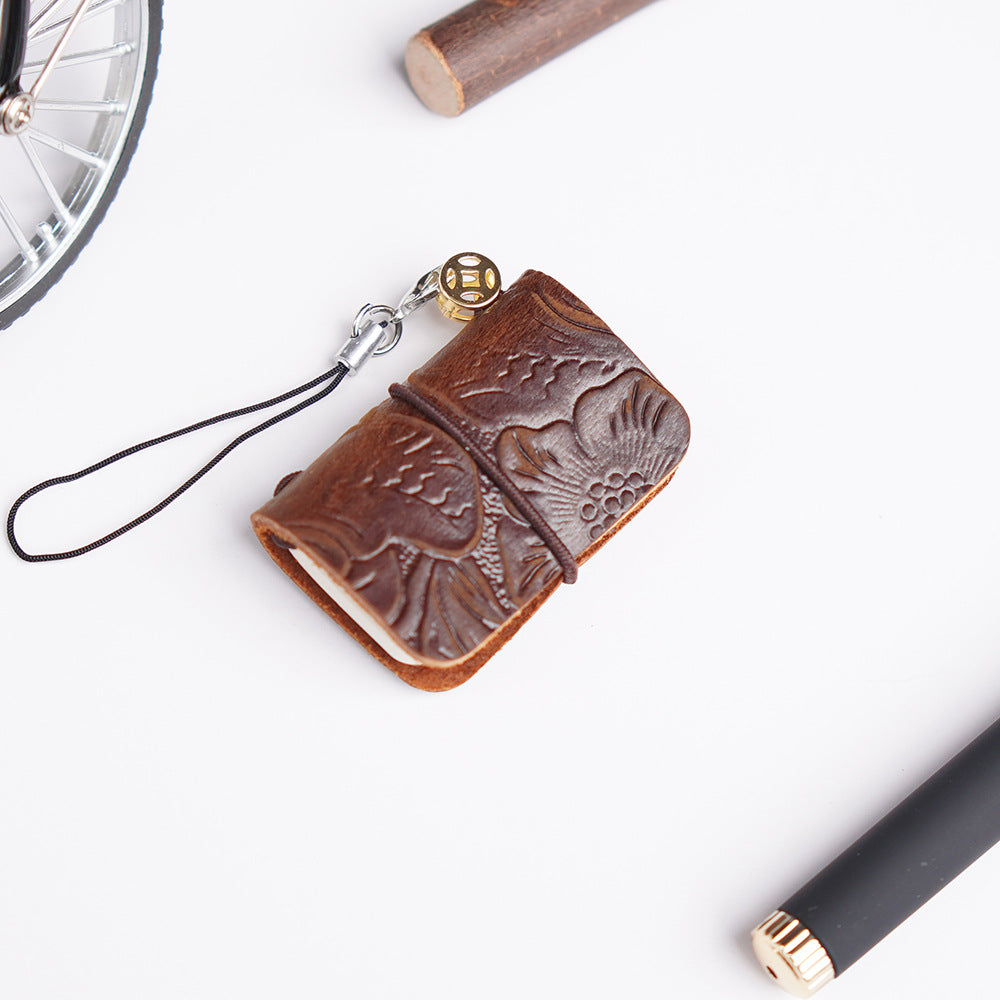 Mini Retro Real Leather Journal Book