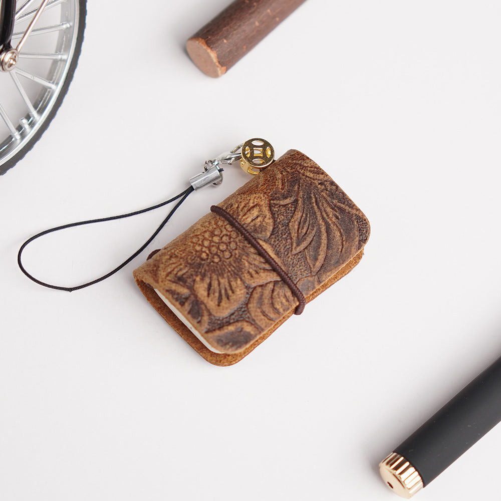 Mini Retro Real Leather Journal Book