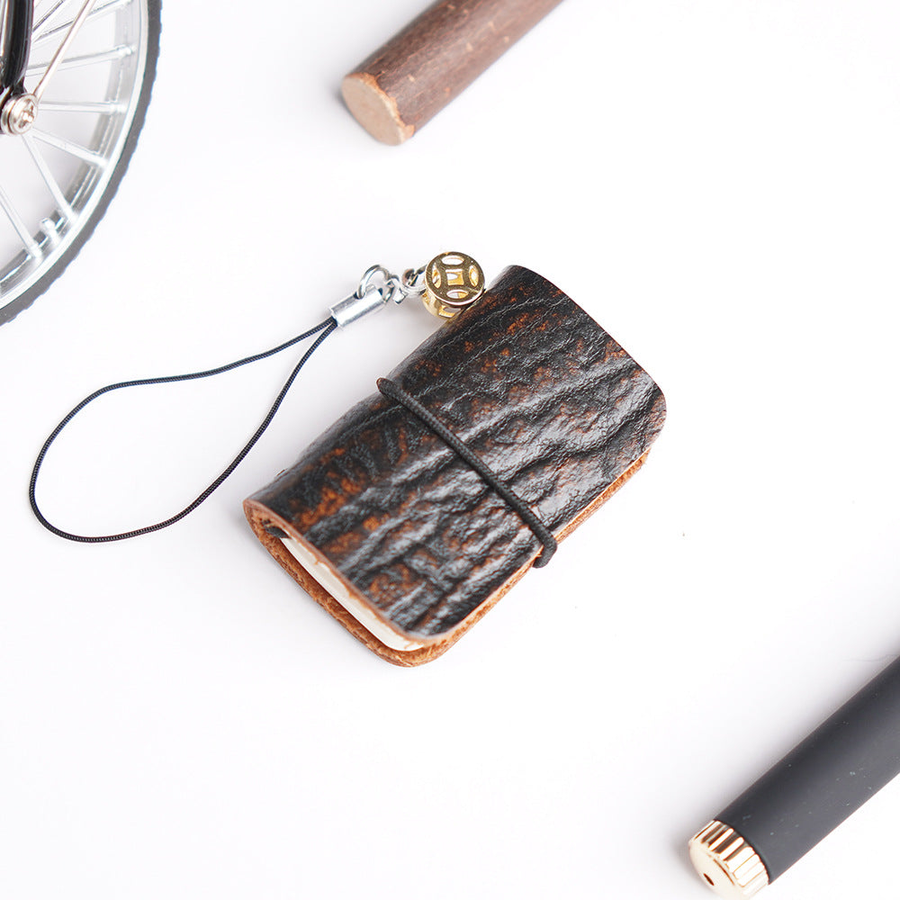 Mini Retro Real Leather Journal Book
