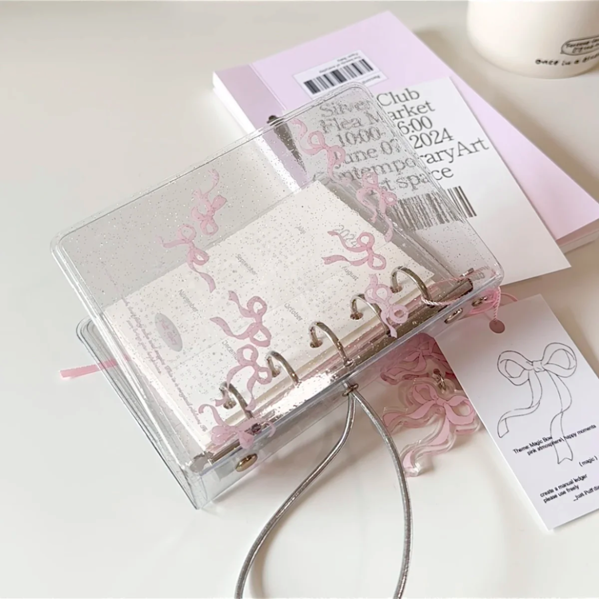 M5 ATC Pink Bow Binder(only cover)
