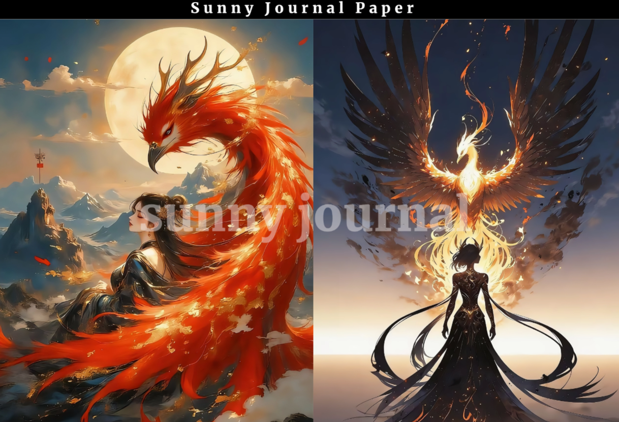 B0011-Phoenix A5 Paper 10 pcs no repeat