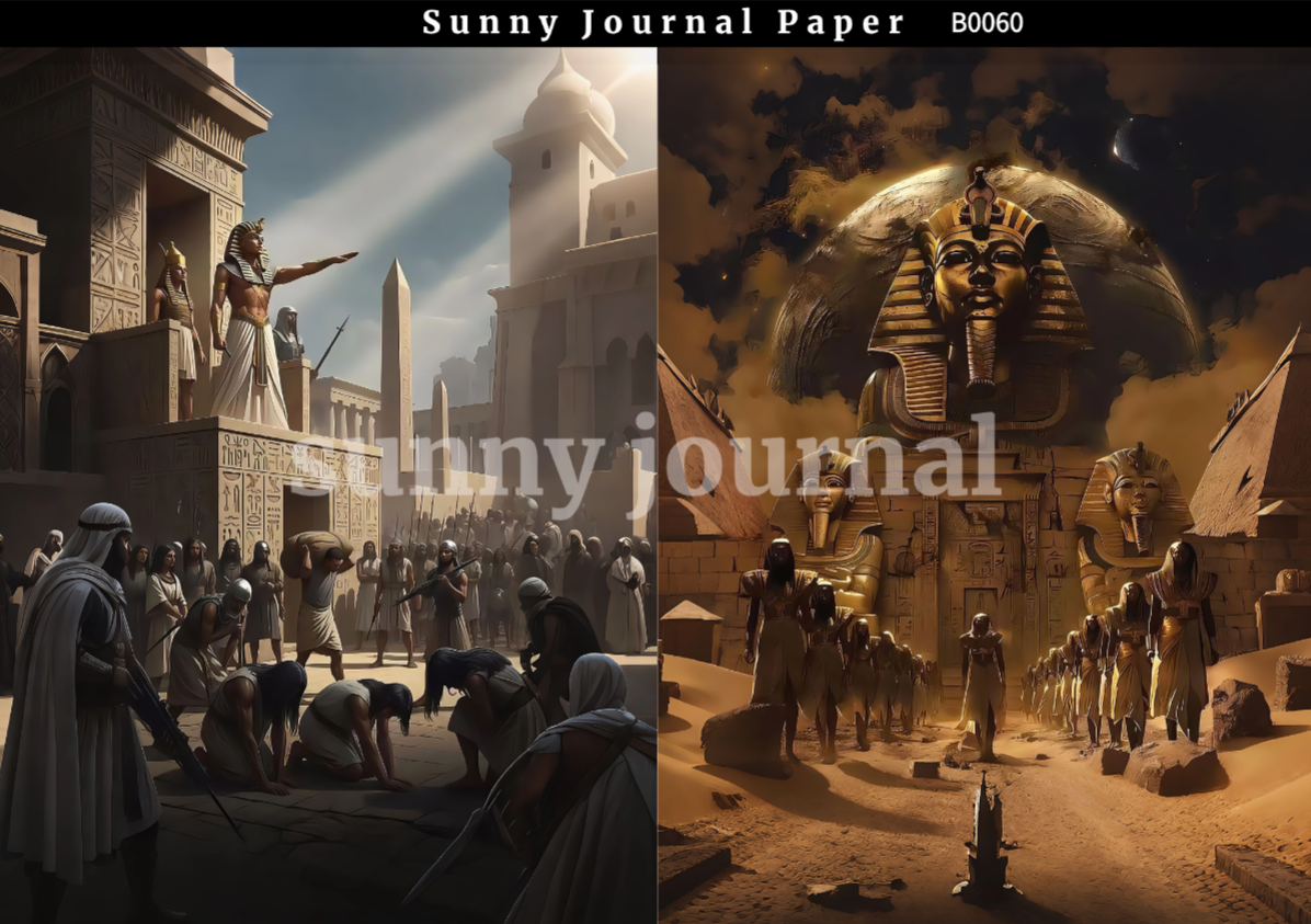 B0060-Archaeology of Egypt Paper A5 paper 10pcs no repeat