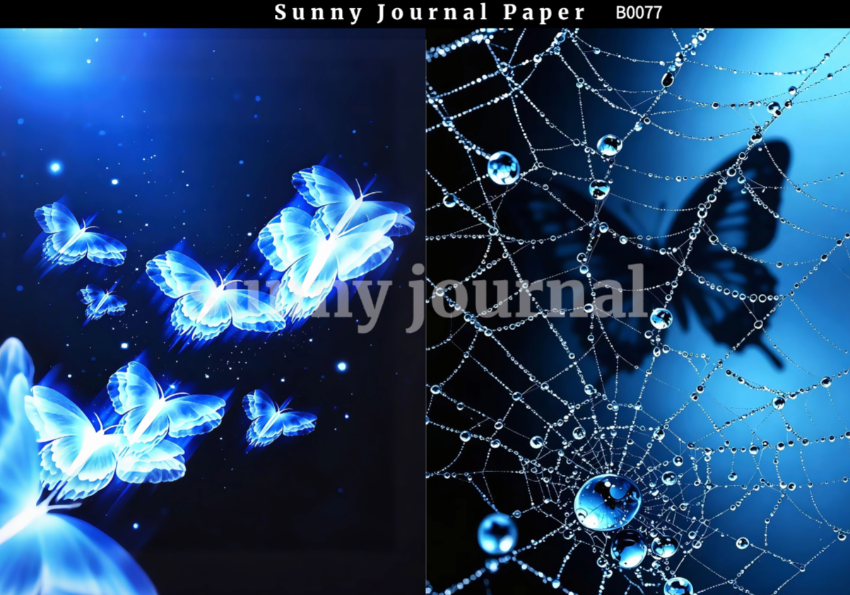 B0077- Klein Blue Y2K Aesthetic Ethereal Paper Paper A5 paper 10pcs no repeat