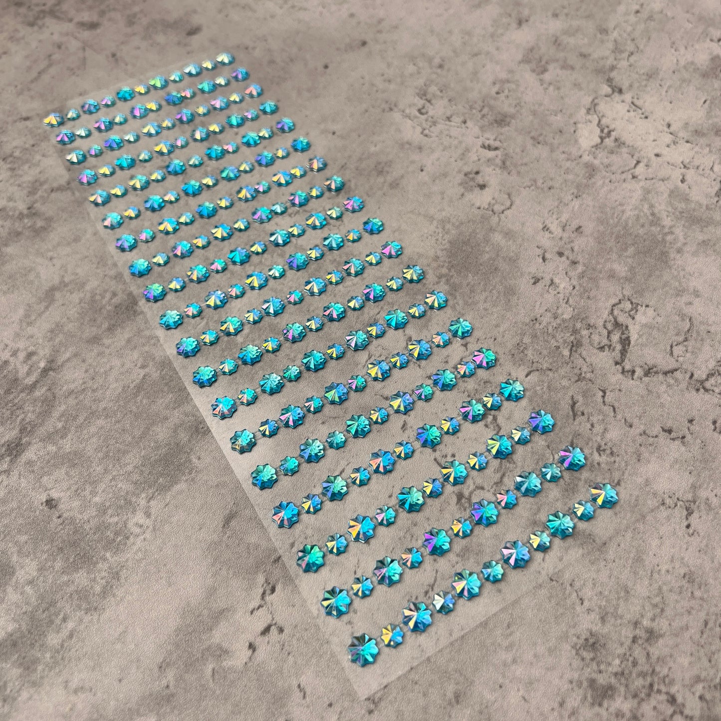 Connected Strip Snow flake 3D Stickers