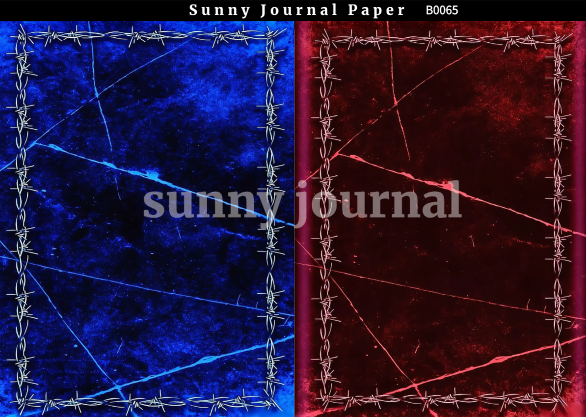 B0065-Gothic Dark Paper A5 paper 10pcs no repeat