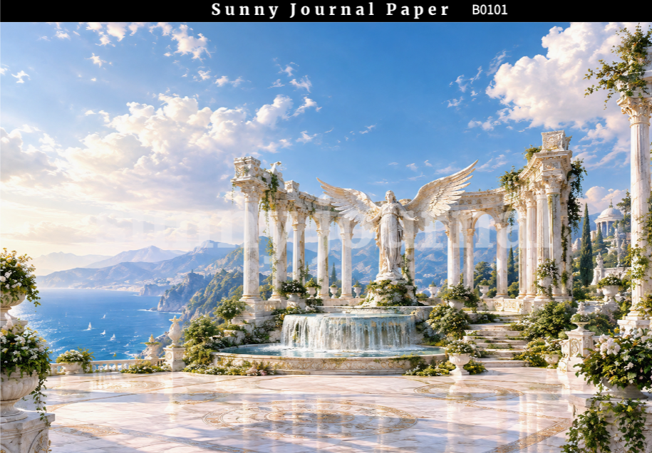 B0101--Ancient  Roman Horizontal A5 paper 15pcs no repeat