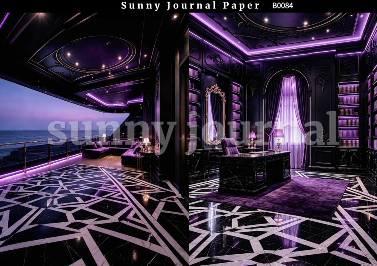 B0084-Luxury Interior Background A5 paper 10pcs no repeat