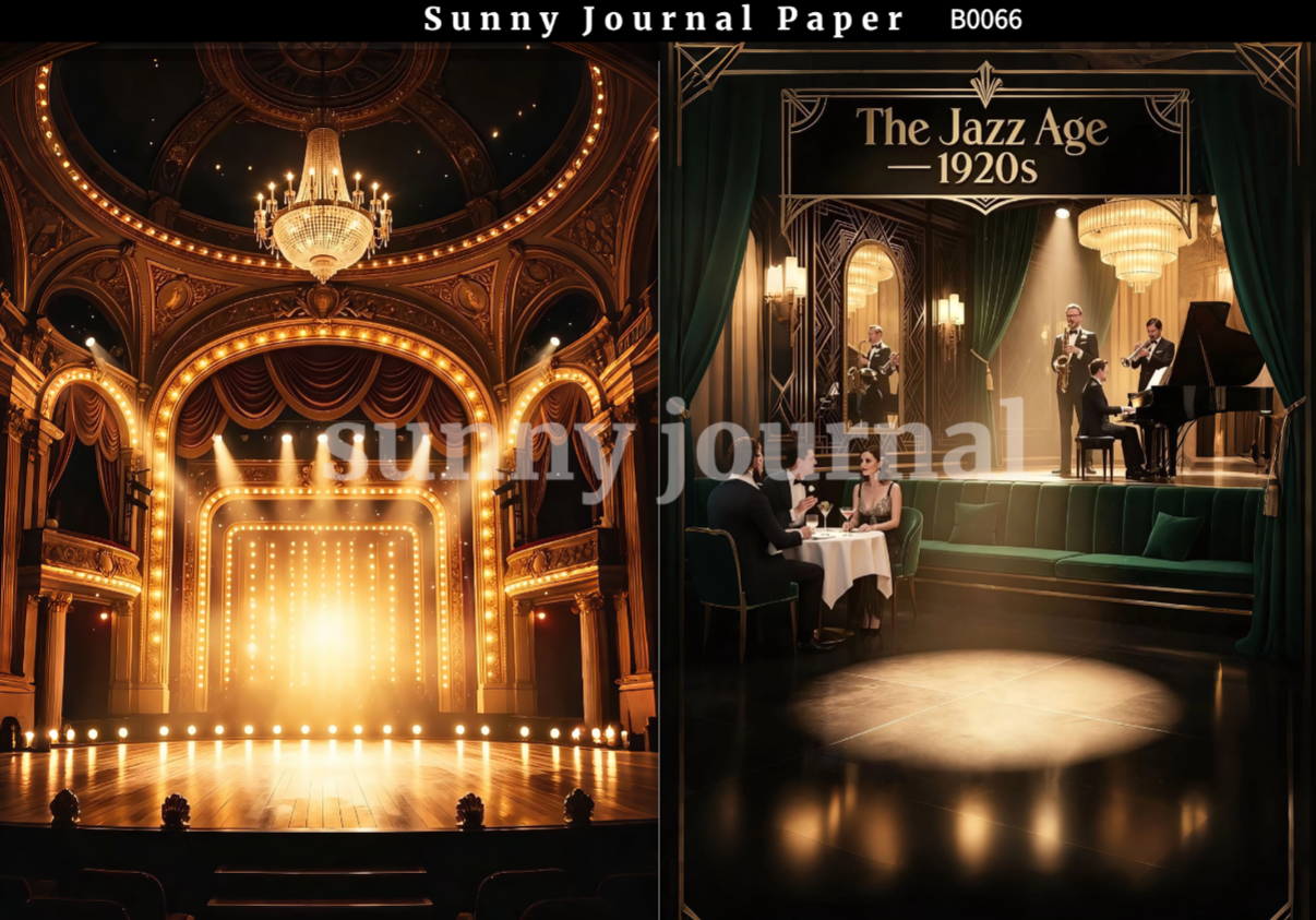 B0066-Luxury Bar Paper A5 paper 10pcs no repeat