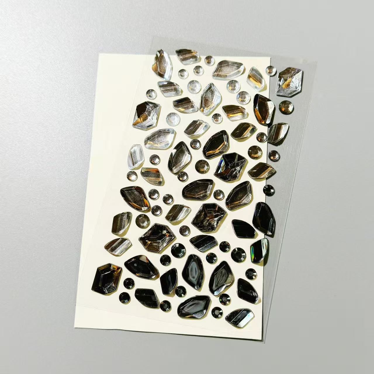 Gradient Fancy Shape Gem 3D Stickers