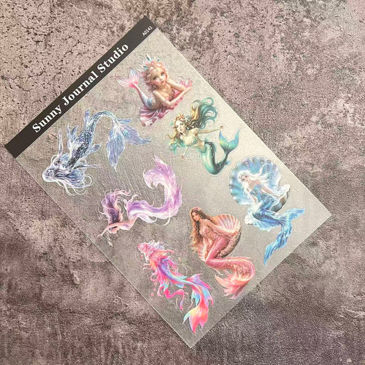 A0141--Memaid PET Sticker 1 Pcs A5 Size