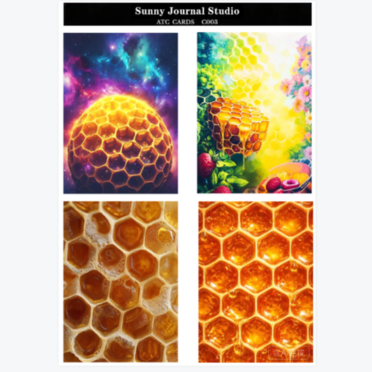 C003-Variety of Textures ATC Cards 20 iamges 300GSM Paper Card / Self-cut Required