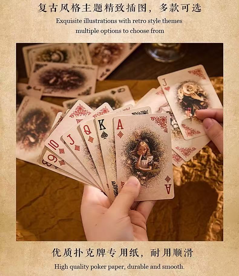 Vinatge Alice Playing Cards 2 designs