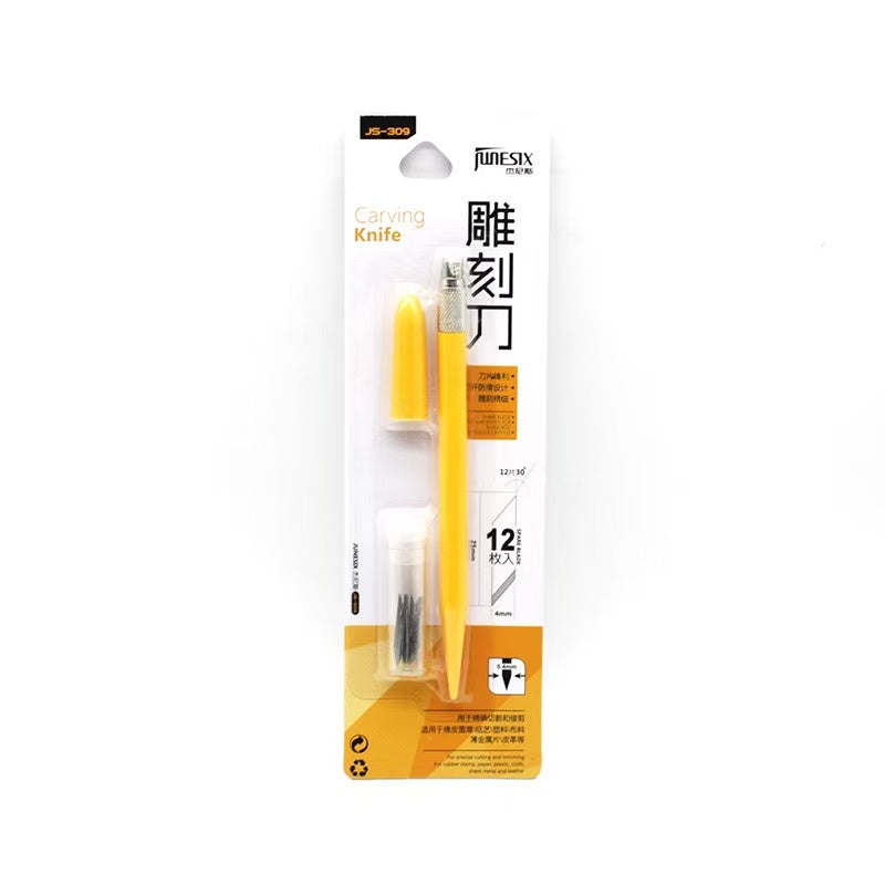 Colorful Craft Cutting Pen Knife with 12 replacements
