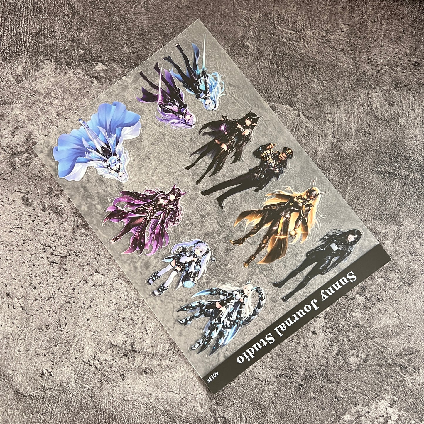 A0136--CyberPunk Role  PET Sticker 1 Pcs A5 Size