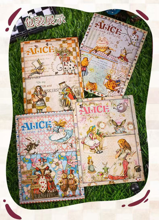 Alice in Wonderland Sticker and Paper Pack 4 design