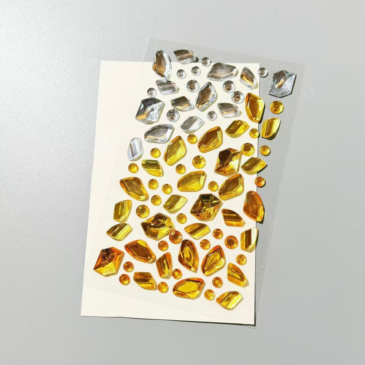 Gradient Fancy Shape Gem 3D Stickers