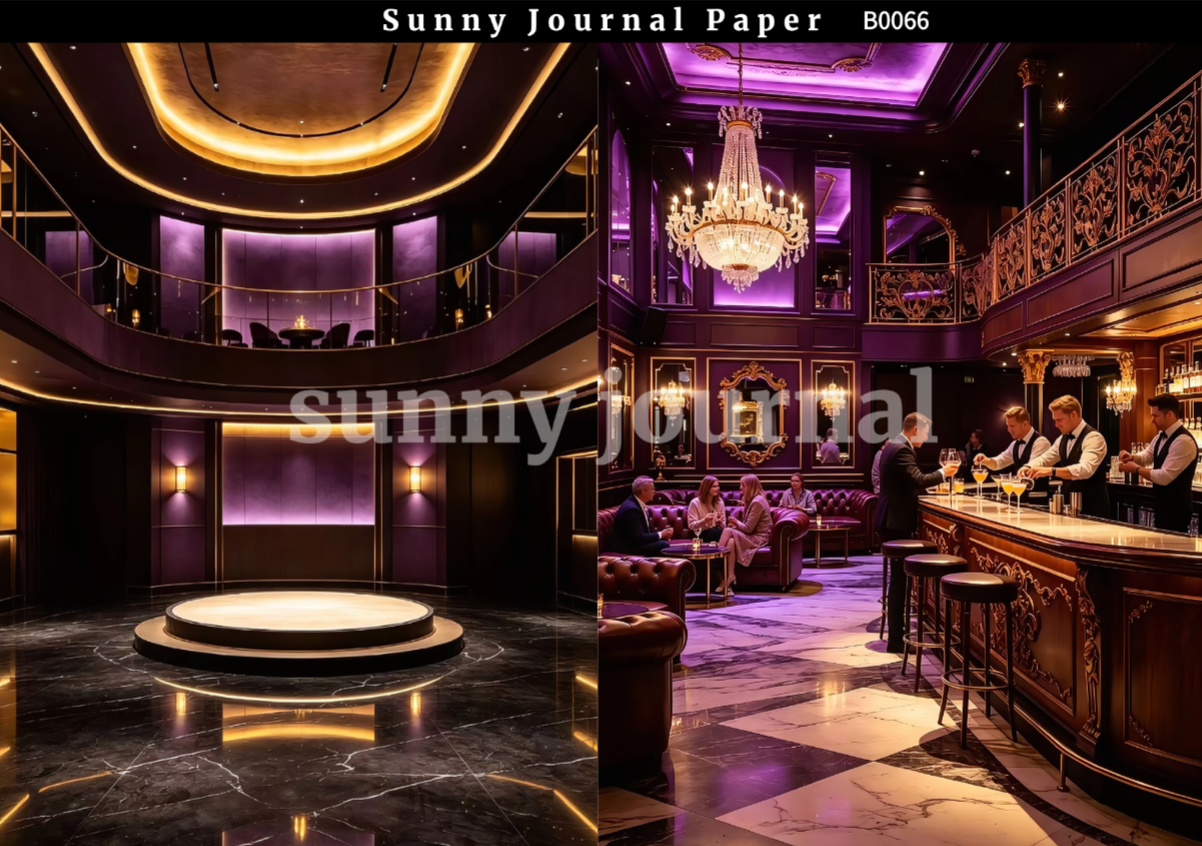 B0066-Luxury Bar Paper A5 paper 10pcs no repeat