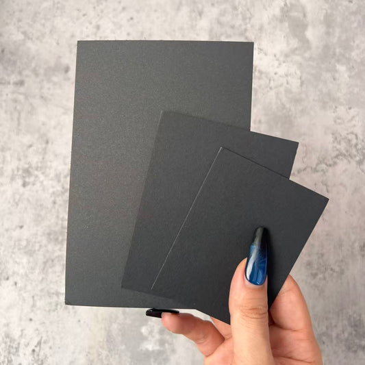 Matte Black Cardstock Paper 300GSM/ 10 Pcs 1 Bag