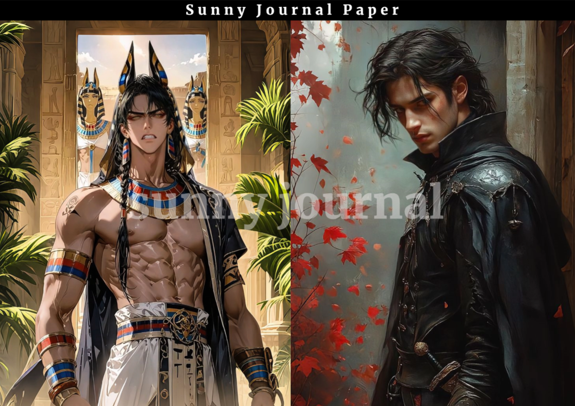 B0038-Spicy men 20 images A5 paper no repeat