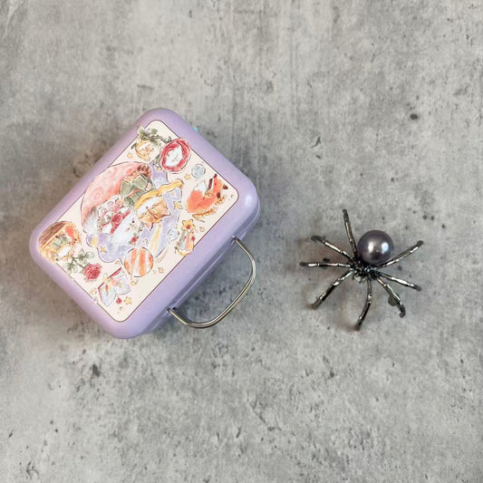 Sunny Handmade Grey Pearl Spider Journal Clips