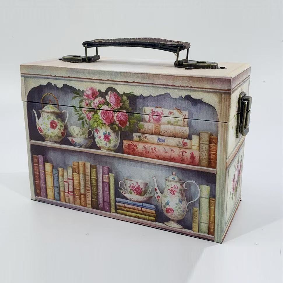 D0023 TV Radio Wooden Tape Boom Box