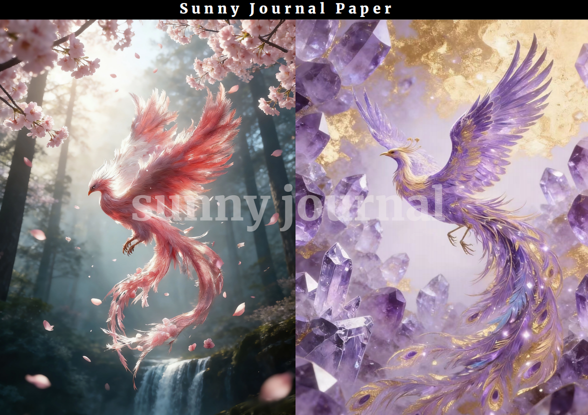 B0011-Phoenix A5 Paper 10 pcs no repeat