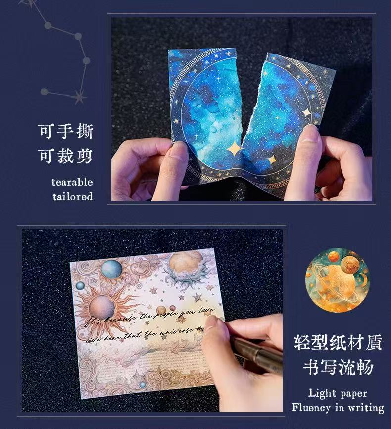 Star Fantasy Background Scrapbook Paper 30 Sheets Per Pack
