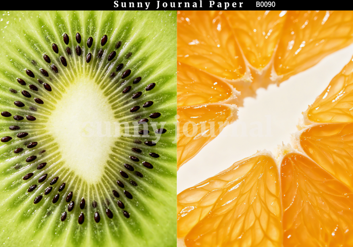 B0090-Various Fruit Background A5 paper 10pcs no repeat