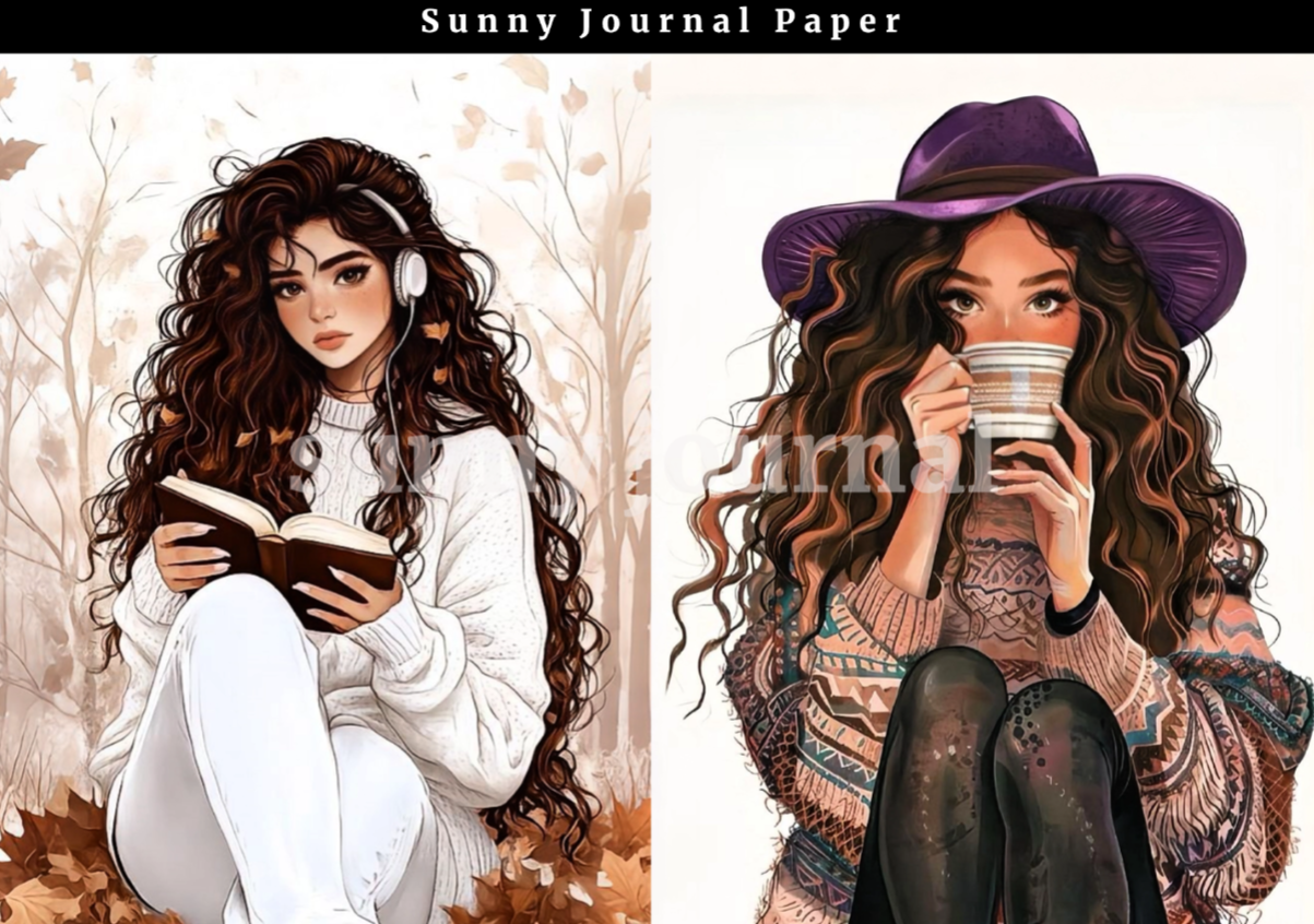 B0042-Girls Collection 20 images A5 paper no repeat