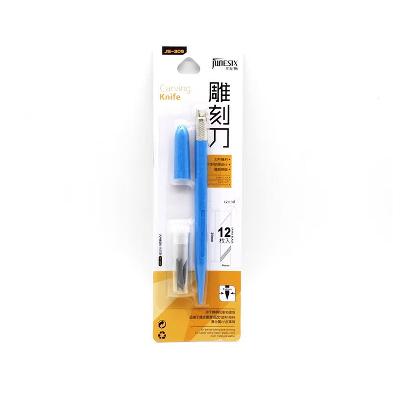 Colorful Craft Cutting Pen Knife with 12 replacements