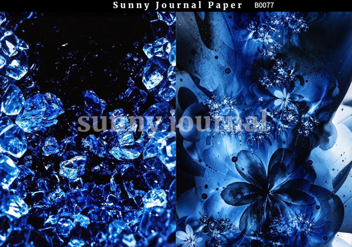 B0077- Klein Blue Y2K Aesthetic Ethereal Paper Paper A5 paper 10pcs no repeat
