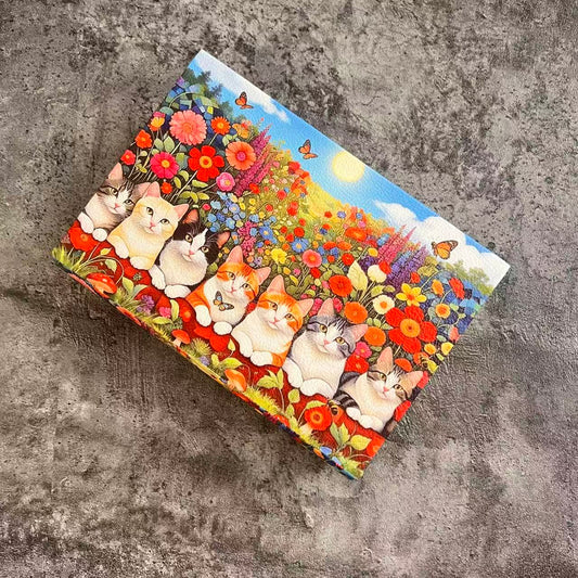 D0027 Kitty Cats Wooden Book Box