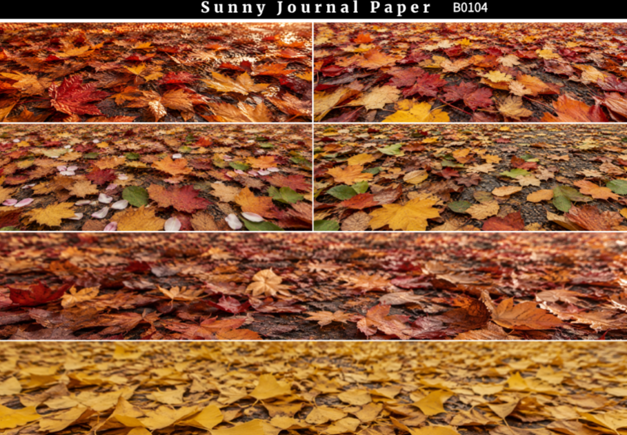 B0104--Multi-Size Ground Horizontal A5 paper 10pcs no repeat