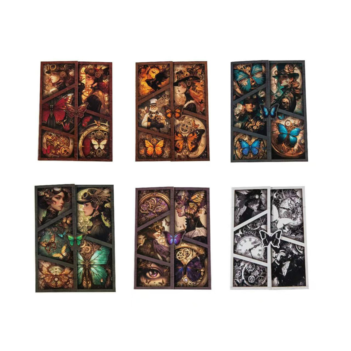 Steampunk Butterfly Journal Paper 30 Sheets Per Pack