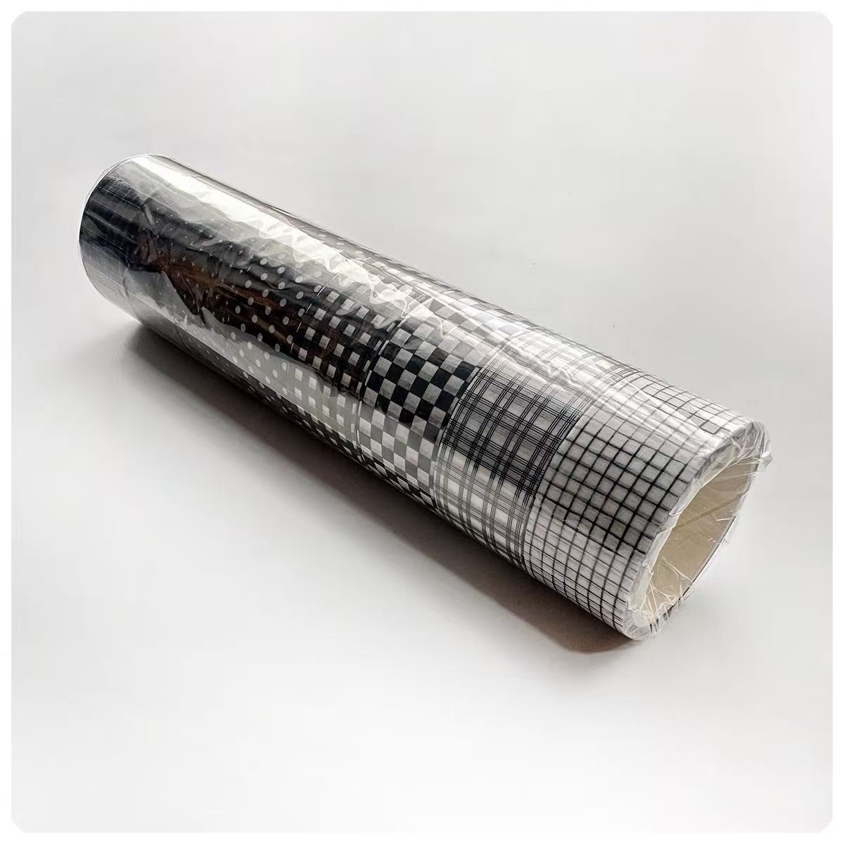Washi Tape Set Classic Retro Black White Plaid  8 Rolls