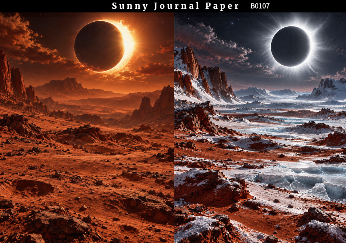 B0107-Planet Space Background A5 paper 10pcs no repeat