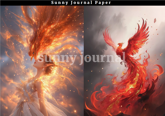 B0011-Phoenix A5 Paper 10 pcs no repeat