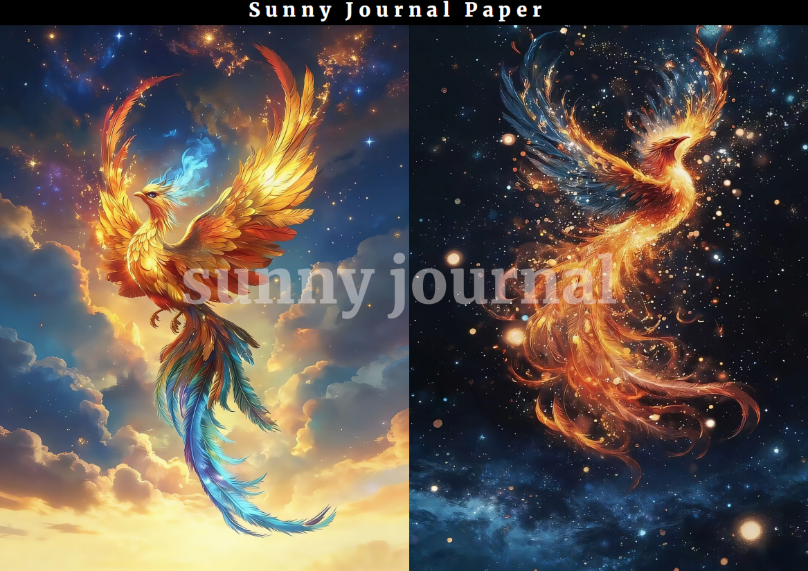 B0011-Phoenix A5 Paper 10 pcs no repeat