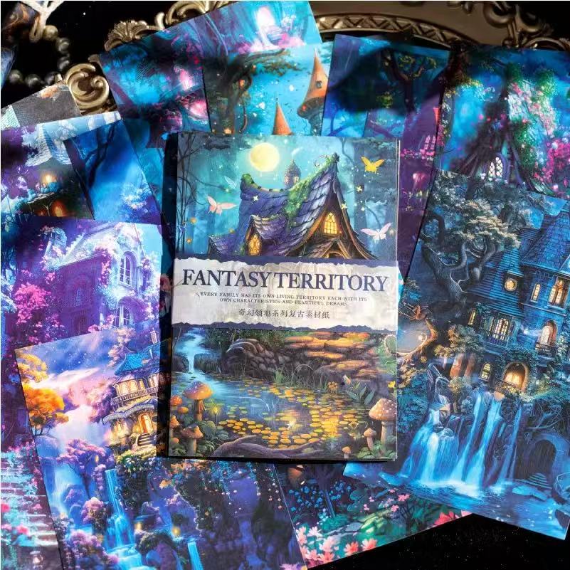 Magic Forest Background Scrapbook Paper 30 Sheets Per Pack