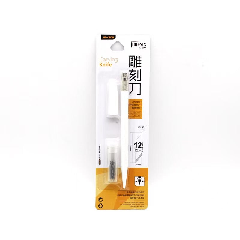 Colorful Craft Cutting Pen Knife with 12 replacements