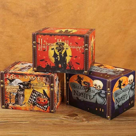D0018 Halloween witch magic Wooden Box