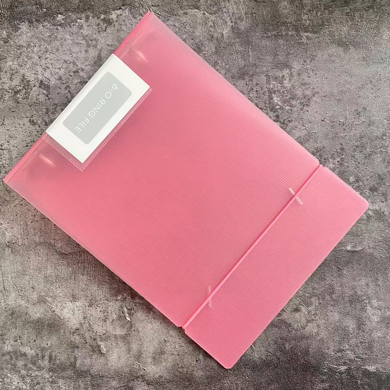 A5 Horizontal Loose-Leaf Binder, Clear Pocket Pages, Transparent Display Folder, Journal Organizer