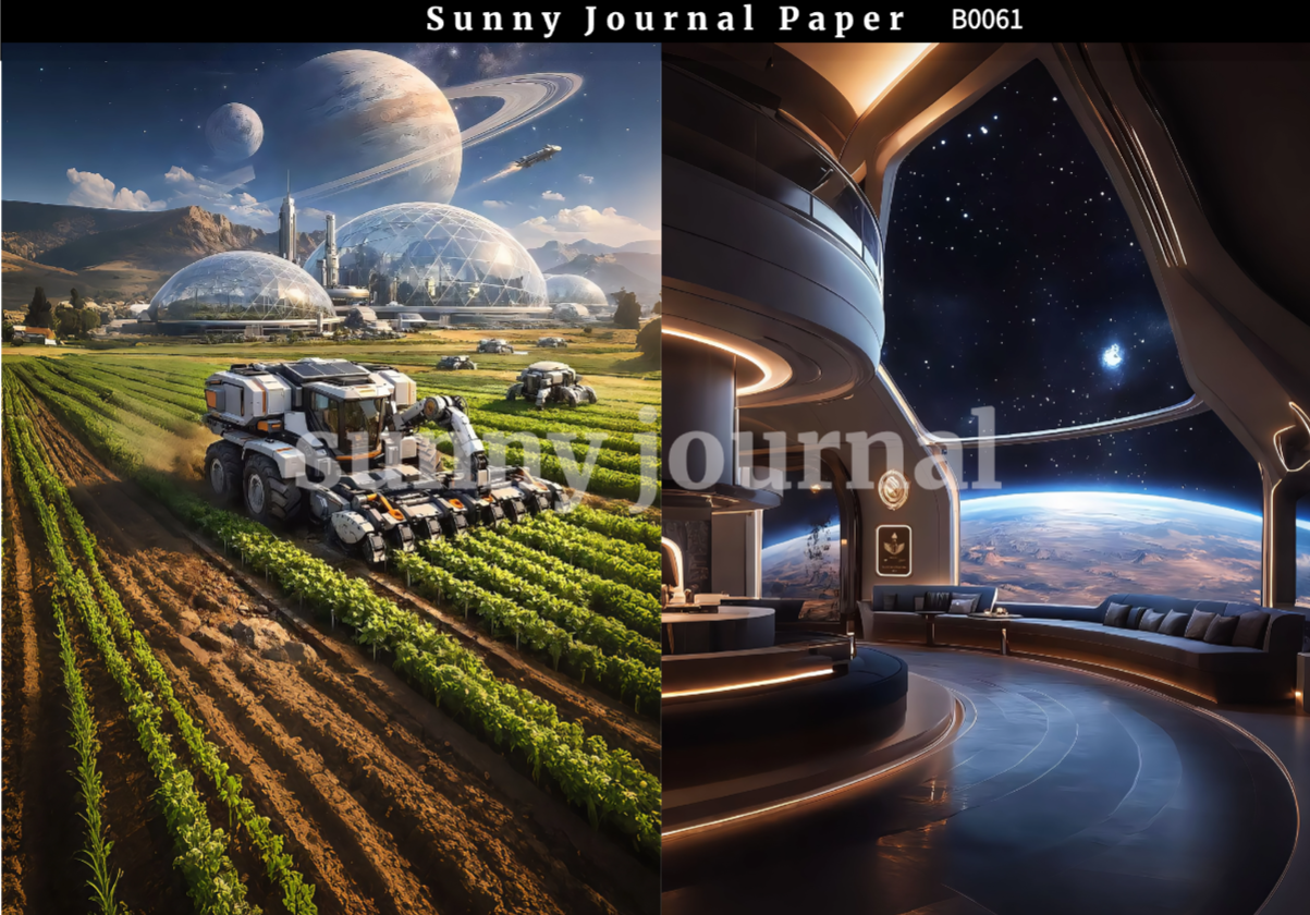 B0061-Second Planet, Outer Space, Cosmic Immigration Paper A5 paper 10pcs no repeat