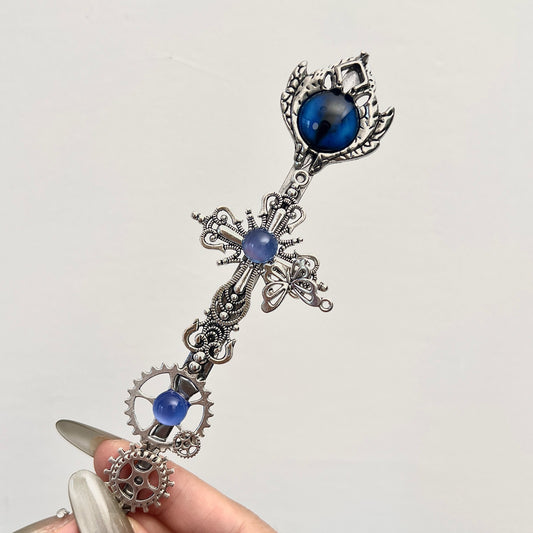 Handmade Knife-Dragon Eye Gear Pen Cutter for Journaling