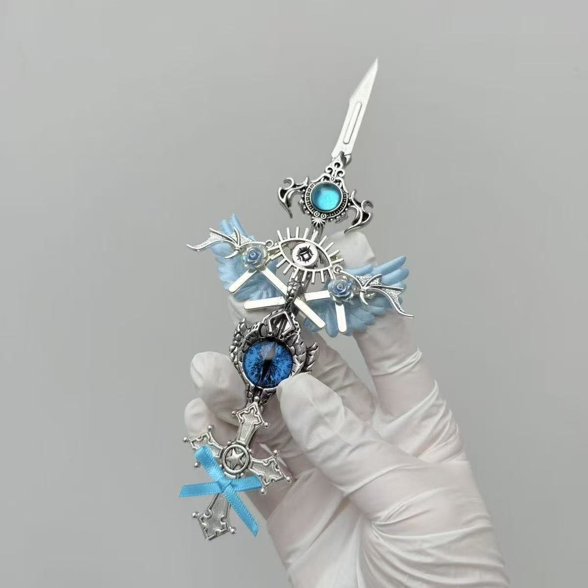 Handmade Knife-Dragon Eye Pen Cutter for Journaling