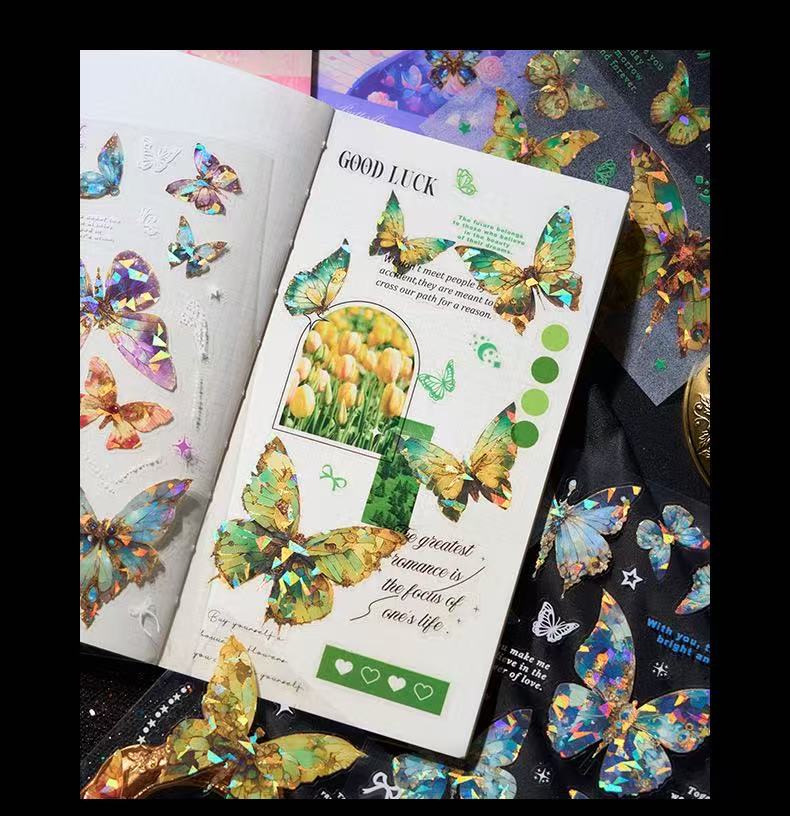 Butterfly PET PRE-CUT Sticker Book