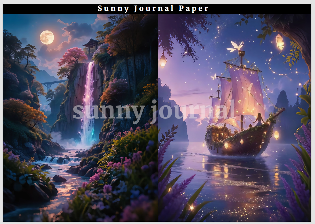 B0001-Fantasy A5 Paper 10 pcs no repeat
